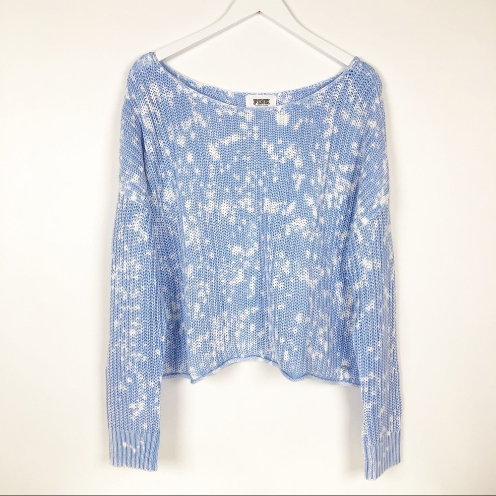PINK VICTORIA’S SECRET SLOUCHY SWEATER TOP LARGE